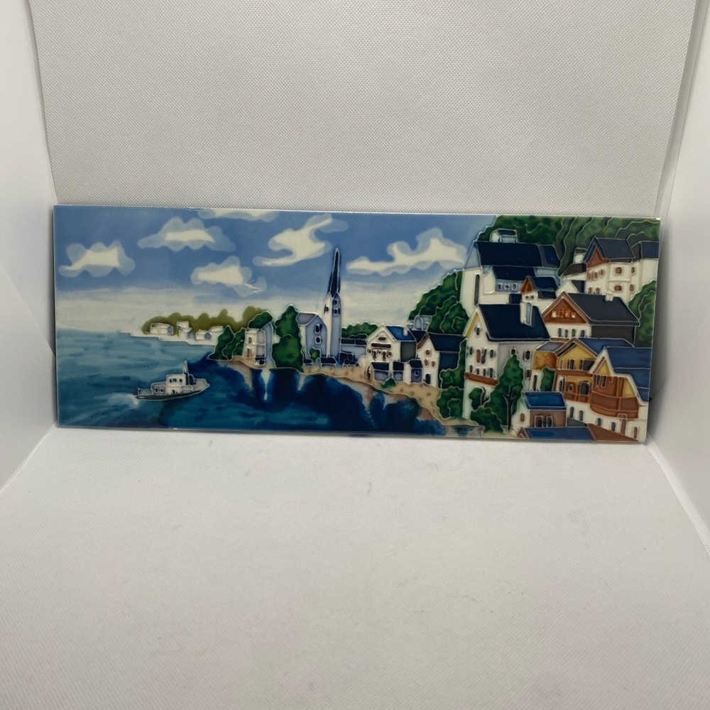 “Happy Days Harbor” Ceramic Tile Wall Hanging
